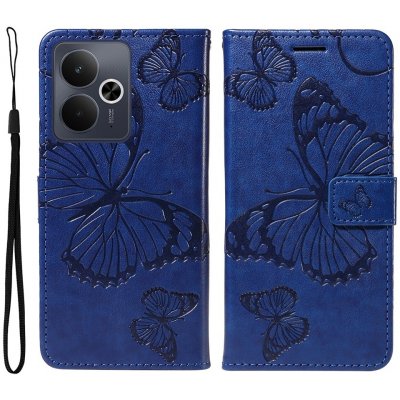 Big Butterfly knížkové pouzdro na Realme 14 5G/14T 5G - modré – Zboží Živě
