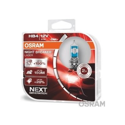 Osram Night Breaker Laser 9006NL-HCB HB4 P22d 12V 51W 2 ks – Hledejceny.cz