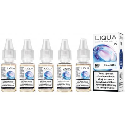 Liqua Nic Salt shot Booster PG50/VG50 5 x 10 ml 10 mg – Sleviste.cz