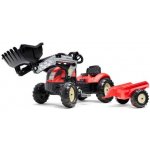 Falk Šlapací traktor 2158ML Kiddy Farm s nakladačem a vlečkou – Zboží Dáma
