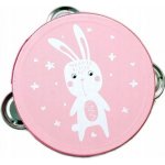 Adam Toys tamburína s motivem králíčka růžová – Zboží Dáma