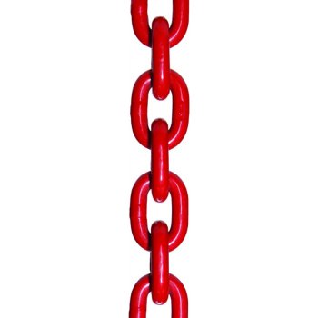 Vysokopevnostní řetěz ČERVENÁ, G80, EN 818-2 10 x 30 mm 3 150 Červená Lakovaná