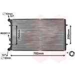 Chladič vody pro motor VAN WEZEL 03002155 | Zboží Auto