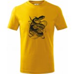 Kvantová kobra, černý potisk dětské tričko Basic – Zboží Mobilmania