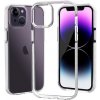 Pouzdro a kryt na mobilní telefon Apple Pouzdro Appleking transparentní s barevným rámem z měkkého plastu iPhone 14 Pro - bílé