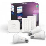 Philips Hue White and Color Ambiance 9W 1100 E27 starter kit – Hledejceny.cz