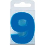 Stadter Svíčka ve tvaru číslice 9 mini modrá – Zbozi.Blesk.cz