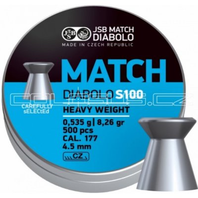 Diabolky JSB Match S100 4,51 mm 500 ks – Zboží Dáma