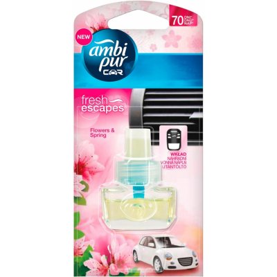 Ambi Pur Car Flowers & Spring náhradní náplň 7 ml – Hledejceny.cz