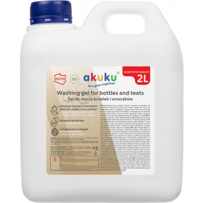 Akuku Mycí gel na lahve a savičky 2 l – Zboží Mobilmania