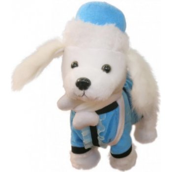 obchod-detem Hrající postava psíka Modrobílá