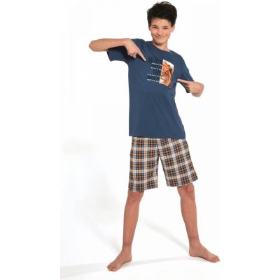Cornette F&ampY Boy 551/35 Wild chlapecké pyžamo jeansové – Zboží Mobilmania