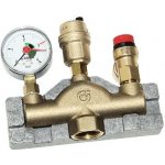 CALEFFI 302 SET 1" x 3 BAR Automatický odvzdušňovací ventil s manometrem 0-4 BAR – Hledejceny.cz