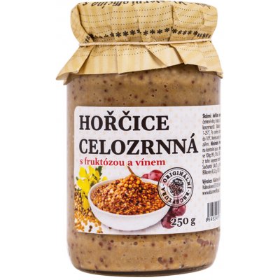 Klášterní officína celozrnná hořčice s vínem 250g – Zbozi.Blesk.cz