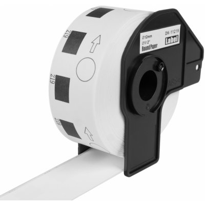 PEKRO kompatibilní s BROTHER DK-11219, papírové kulaté štítky průměr, 12mm, 1200ks (PLLB16) – Zboží Živě
