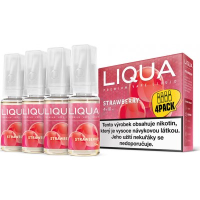 Ritchy Liqua Elements 4Pack Strawberry 4 x 10 ml 3 mg – Zboží Mobilmania