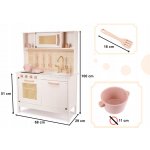 KIK dřevěná kuchyňka Retro Boho 100 cm s příslušenstvím – Zboží Dáma