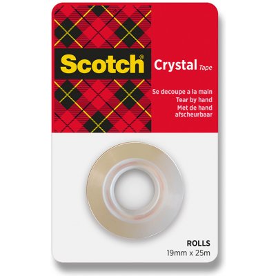 3M Scotch Crystal lepicí páska ruční odtržení 19 mm x 25 m – Hledejceny.cz