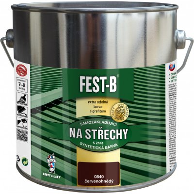 Barvy a laky Hostivař FEST-B S2141 2,5kg 0840 červenohnědá – HobbyKompas.cz