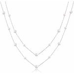 S`Agapõ Dvojitý perličkový náhrdelník z oceli SWI09 – Sleviste.cz