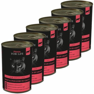 Fitmin For Life Cat Beef 6 x 415 g