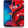 Pouzdro a kryt na mobilní telefon Samsung Pouzdro Picasee silikonové Samsung Galaxy A20e A202F - Red black čiré