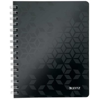 Leitz "Wow", Spirálový sešit černá čtverečkovaný A5 – Zboží Živě