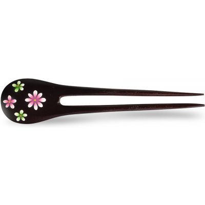 Jehlice do vlasů double Kvítí - růžové – Zboží Mobilmania