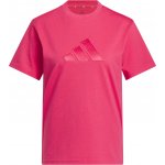 Dámské triko adidas SATIN REG TEE W Růžová – Zboží Dáma