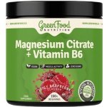 GreenFood Nutrition Magnesium Citrate + Vitamin B6 150 g juicy lemon – Hledejceny.cz