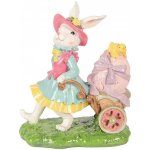 Clayre & Eef Dekorace králičí žena vezoucí vajíčko - 19*11*23 cm – Hledejceny.cz