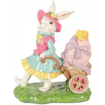Clayre & Eef Dekorace králičí žena vezoucí vajíčko - 19*11*23 cm – Hledejceny.cz