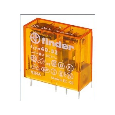 FINDER Relé 40.52.8.012.0000, 2P/8A, 12V AC 40528012 – Sleviste.cz