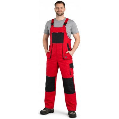 Canis CXS Luxy Robin monterkové kalhoty s laclem červeno-černé – Zboží Dáma