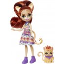 Panenka Mattel Enchantimals a zvířátko Cuddler a kočička