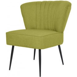 vidaXL koktejlová židle zelená textil 244099