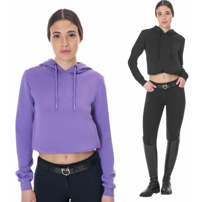 Equestro Mikina Cut Out Hoodie dámská ballerina – Sleviste.cz