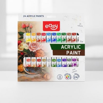 Easy akrylové barvy 24 ks – Hledejceny.cz