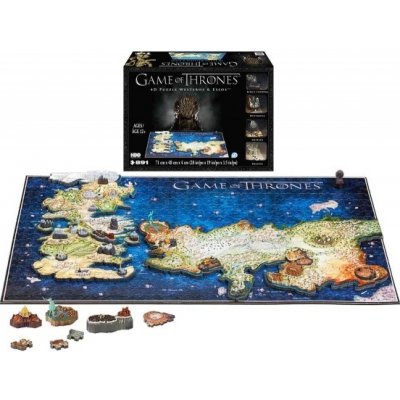 4D Cityscape 4D puzzle Hra o trůny Westeros & Essos 891 ks