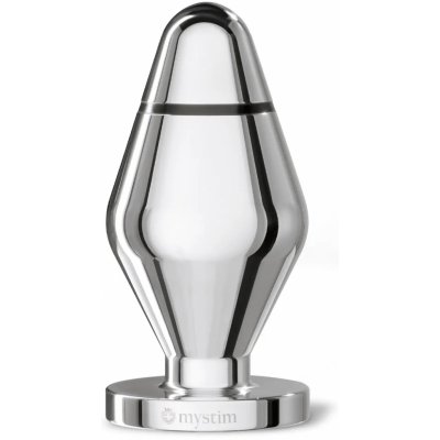 Mystim Big John L Butt Plug kovový anální kolík pro elektrosex 13 x 6,5 cm – Zboží Dáma