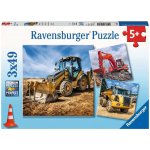 Ravensburger Velká nákladní vozidla 3 x 49 dílků – Sleviste.cz