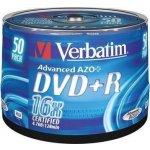 Verbatim DVD+R 4,7GB 16x, AZO, cakebox, 50ks (43550) – Zboží Živě