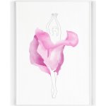Plakát / Obraz Baletka 50 x 70 cm Tiskové plátno – Hledejceny.cz
