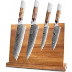 SaKuRo White Resin Kuchyňský set 4 nožů z damaškové oceli – Zboží Dáma