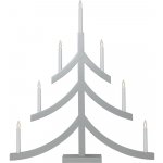 Star trading Dřevěný adventní LED svícen PAGOD V.79cm šedý – Hledejceny.cz