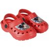 Dětské žabky a pantofle Dětské gumové pantofle nazouváky Mickey Mouse červená