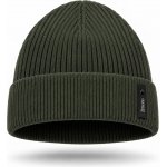 2moro pánská žebrovaná čepice beanie tmavě zelená – Hledejceny.cz