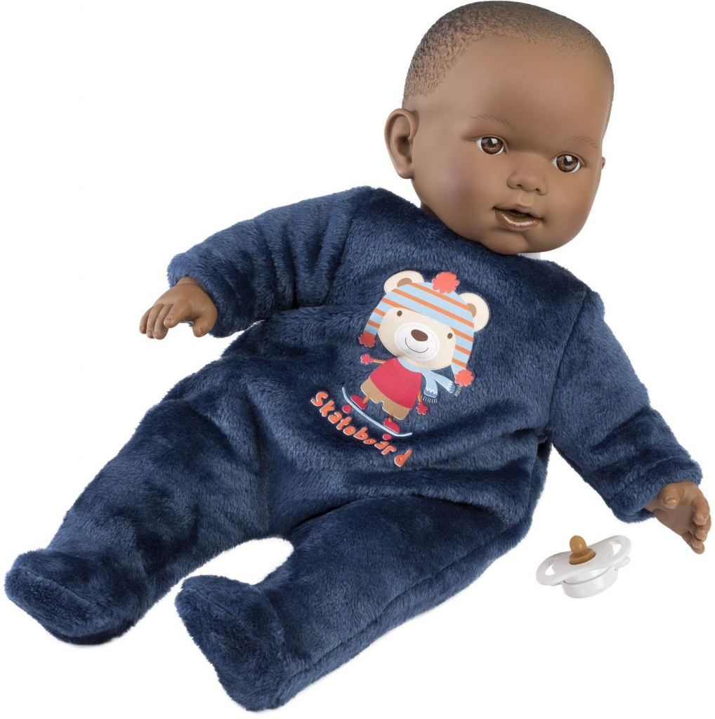 Llorens 14247 BABY ZAREB realistická miminko s měkkým látkovým tělem 42 cm