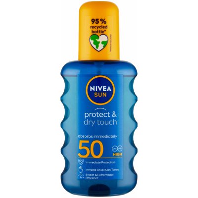 Nivea Sun Protect & Dry Touch neviditelný spray na opalování SPF50 200 ml – Zboží Dáma