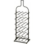 Boltze Home Kovový stojan na víno BOTELLA ve tvaru lahve, výška 91 cm černá – Hledejceny.cz
